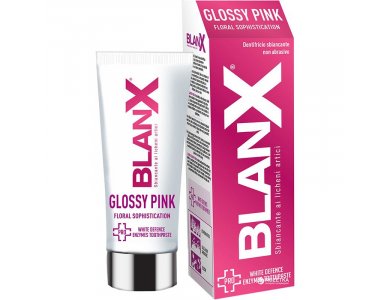 Blanx Glossy Pink White Defence Enzymes Toothpaste Οδοντόκρεμα Λεύκανσης με Γυαλιστική Δράση, 75ml