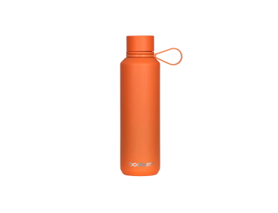 Boobam Bottle sleek, Ανοξείδωτο Μπουκάλι Θερμός με Καπάκι Grip, Sunrise Orange, 600ml