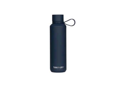 Boobam Bottle sleek, Ανοξείδωτο Μπουκάλι Θερμός με Καπάκι Grip, Aegean Blue, 600ml