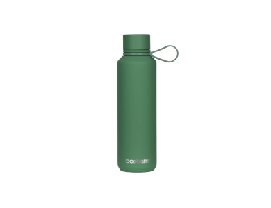 Boobam Bottle sleek, Ανοξείδωτο Μπουκάλι Θερμός με Καπάκι Grip, Sea Green, 600ml