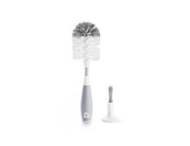 Munchkin Bristle Bottle Brush Grey, Βούρτσα Καθαρισμού Μπιμπερό Γκρί, 1τμχ