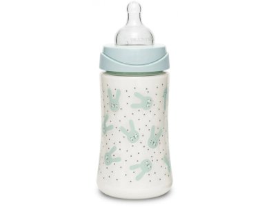 Suavinex Πλαστικό Μπιμπερό 270ml, 0m+,Hygge Rabbit Green