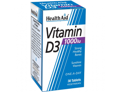 Health Aid Vitamin D3  1000i.u. 30tabs