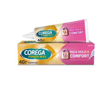 Corega Max Hold & Comfort Στερεωτική Κρέμα Τεχνητής Οδοντοστοιχίας, 40g