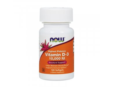 Now Vitamin D3 10.000iu 120softgels