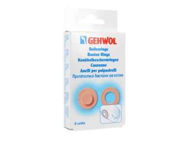 Gehwol Bunion Ring Round, Στρογγυλοί Προστατευτικοί Δακτύλιοι για τα κότσια, 6τμχ