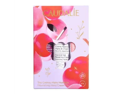 Caudalie X-mas Hand & Nail Repairing Cream Vinotherapist Κρέμες Χεριών για Ξηρές Επιδερμίδες 30ml & Thé des Vignes 30ml & Rose de Vigne 30ml