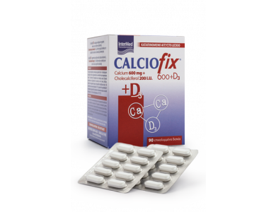 InterMed Calciofix Tablets, Συμπλήρωμα Διατροφής Ασβεστίου & Βιταμίνης D3, 90tabs