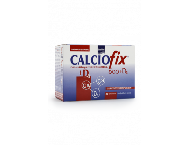 InterMed Calciofix Sachets, Συμπλήρωμα Διατροφής Ασβεστίου & Βιταμίνης D3 με Γεύση Λεμόνι, 30sachets