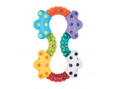 Playgro Παιχνίδι Οδοντοφυΐας Κουδουνίστρα Click & Twist Rattle, 1τμχ