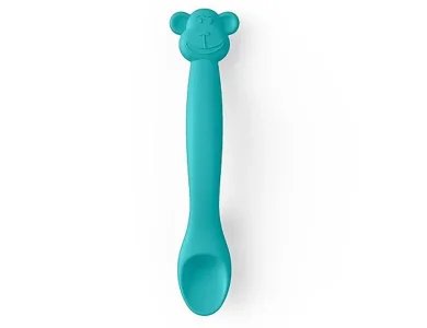 Suavinex Κουταλάκι Σιλικόνης, Monkey Green, 1τμχ