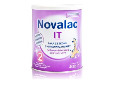Novalac IT 2 Γάλα 2ης Βρεφικής Ηλικίας για την αντιμετώπιση της Δυσκοιλιότητας, 400gr