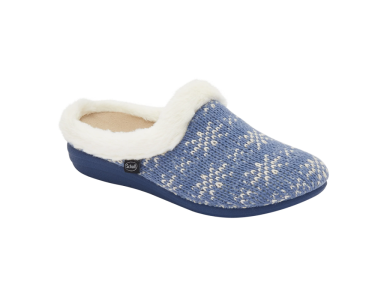 Scholl Creamy Denim Ανατομικές Παντόφλες Γαλάζιο Χρώμα, No40