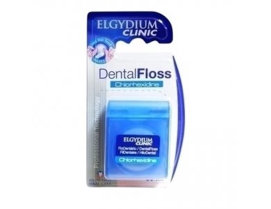 Elgydium Dental Floss Chlorexidine, Οδοντικό νήμα, 50m