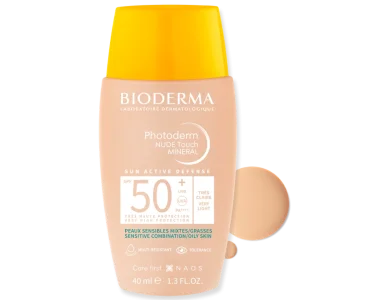 Bioderma Photoderm Nude Touch Mineral SPF50+ Very Light Αντηλιακή Κρέμα με Ελαφριά Κάλυψη για Πρόσωπο & Λαιμό, 40ml