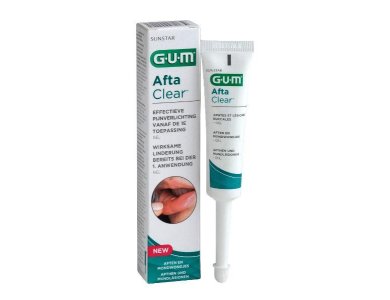 Gum Afta Clear Gel, Τζελ τοπικής εφαρμογής για τη θεραπεία των Αφθών, 10ml