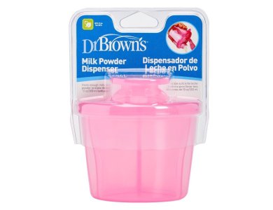 Dr. Brown's Milk Powder Dispenser AC 038, Δοχείο Μεταφοράς Γάλακτος Ροζ, 1τμχ