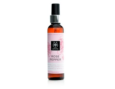 Apivita Body Massage Oil Rose Pepper, Λάδι Μασάζ Σώματος Αναδιαμόρφωσης, 150ml
