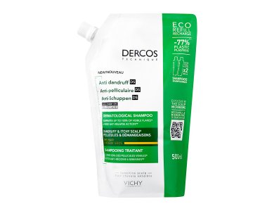 Vichy Dercos Anti-dandruff DS, Σαμπουάν Κατά της Πιτυρίδας για Ξηρά Μαλλιά, Οικολογική Συσκευασία, 500ml