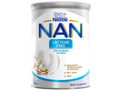 Nestle Nan Expert Pro Lactose Free, Γάλα για Βρέφη με Δυσανεξία στη Λακτόζη, 400gr
