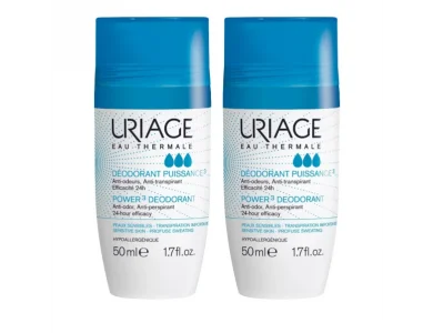Uriage Promo Eau Thermale Deodorant Power 3, Αποσμητικό Τριπλής Δράσης 2x50ml