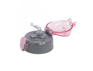 Eco Life Aνταλλακτικό πώμα για Kids Θερμούς-Παγούρια, Ροζ, 300ml