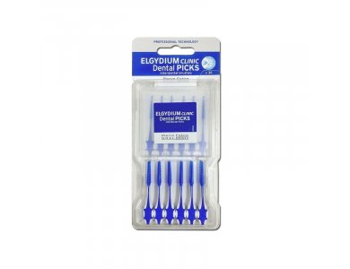 Elgydium Clinic Dental Picks Η συσκευασία περιλαμβάνει 36 Dental Picks και μία πλαστική πρακτική θήκη (x6)