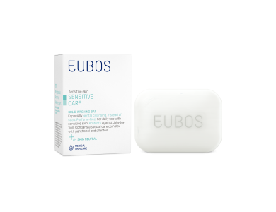 Eubos Sensitive Care Solid Washing Bar, Πλάκα Σαπουνιού για καθαρισμό της επιδερμίδας, 125gr