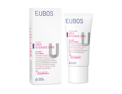 Eubos Urea 5% Face Cream, Ενυδατική Κρέμα Προσώπου για Ξηρές επιδερμίδες, 50ml