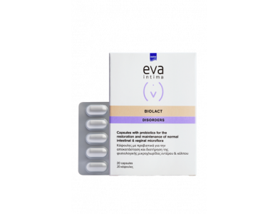 InterMed Eva Intima Biolact Capsules, Προβιοτικά για την αποκατάσταση του εντέρου και του κόλπου, 20caps
