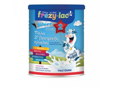 Frezylac Silver 2 Αγελαδινό Γάλα σε Σκόνη 6 - 12 μηνών, 400gr
