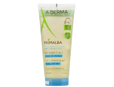A-Derma Primalba 2 in 1 Cleansing Gel for Body & Hair, Τζέλ Καθαρισμού για Σώμα & Μαλλιά, 200ml