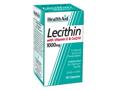 Health Aid Lecithin 1000mg & CoQ10 with Natural Vitamin E  30caps