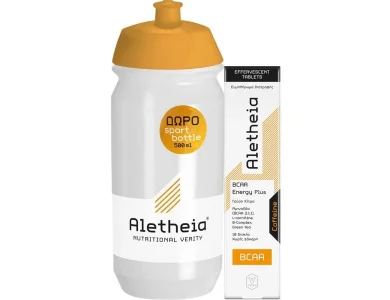 Aletheia BCAA Energy Plus with Caffeine, 18 Αναβράζοντα Δισκία & Παγούρι