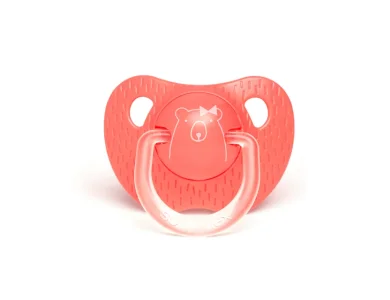 Suavinex Πιπίλα Σιλικόνης Ανατομική 18m+ Bear Pink, 1τμχ