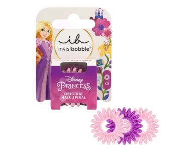 Invisibobble Original Hair Spiral Disney Princess Rapunzel Λαστιχάκια μαλλιών, 3 τεμάχια