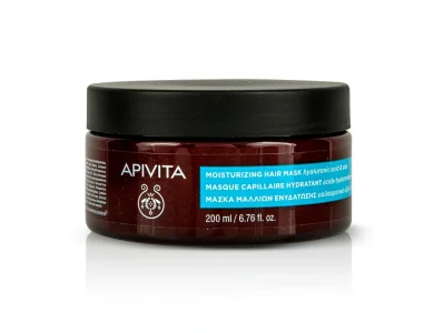 Apivita Μάσκα Μαλλιών Ενυδάτωσης με Υαλουρ. Οξύ Mask 200ml