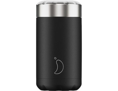 Chillys Food Pot Black, Ανοξείδωτος Θερμός Φαγητού, 500ml