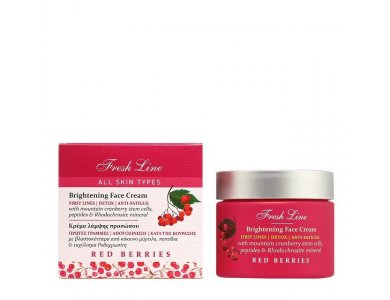 Fresh Line Red Berries Brightening Face Cream, Κρέμα Λάμψης 50ml