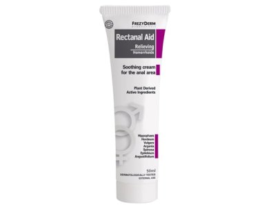 Frezyderm Rectanal Aid Cream Καταπραϋντική Κρέμα για την ανακούφιση των Αιμορροΐδων, 50ml