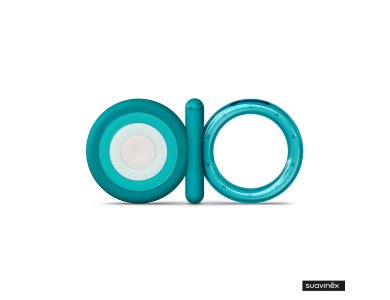 Suavinex Κρικος οδοντοφυΐας σιλικόνης Blue +4m, 1τμχ