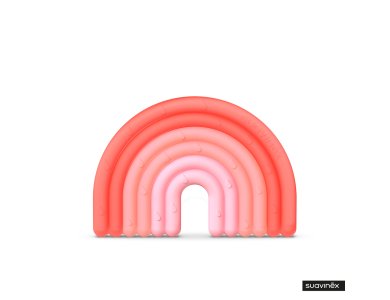 Suavinex Κρίκος οδοντοφυΐας New Pink 0+m, 1τμχ