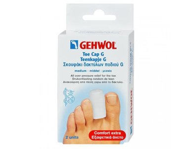 Gehwol Toe cap G Medium, Σκουφάκι δακτύλων ποδιού G, Μεσαίου μεγέθους, 2τμχ
