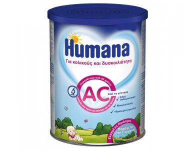 Humana AC Βρεφικό Γάλα 0m+ για τους Κολικούς & τη Δυσκοιλιότητα, 350gr