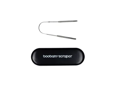 Boobam Scraper Tongue, Ξύστρα Γλώσσας, Black, 1τμχ