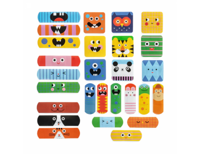 Kidoki Χρωματικοί Επίδεσμοι με Φιγούρες, 12τμχ