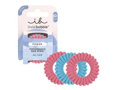 Invisibobble Power Performance Fluffy Rose & Ice Λαστιχάκια Μαλλιών 3τμχ