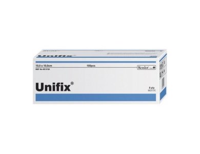 Kessler Unifix - Μη Αποστειρωμένες Γάζες 10cm x 10cm, 100 τεμάχια