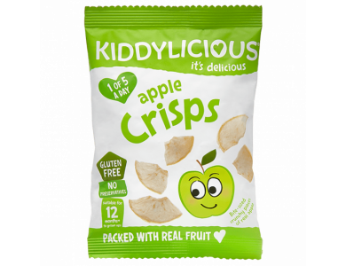 Kiddylicious Apple Crisps Πατατάκια Μήλου από τον 12ο Μήνα, 12gr