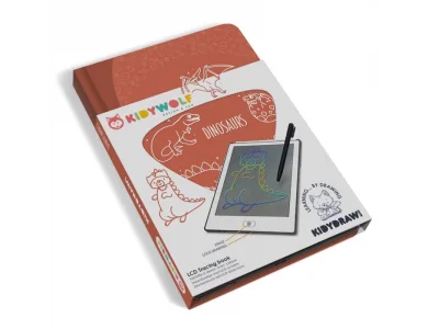 Kidywolf, Tablet Dinosaurs, ζωγραφικής με οθόνη LCD, 30 κάρτες , 1τμχ